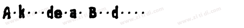 Ankomoderat Bold字体转换